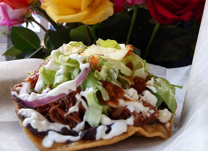 Braised Beef Tostada