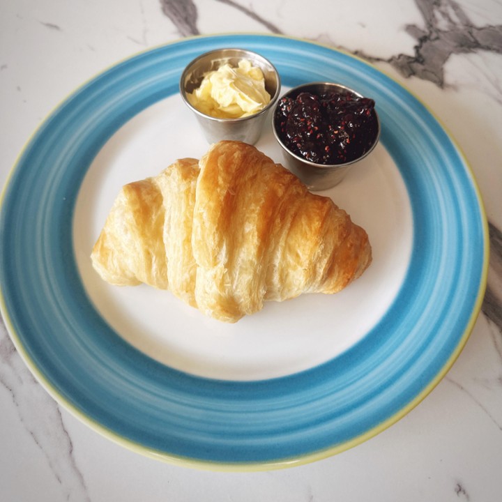 Croissant with Butter & Jam