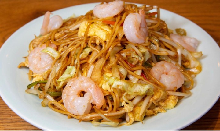 44.鲜虾炒面 Shrimp Chow Mein
