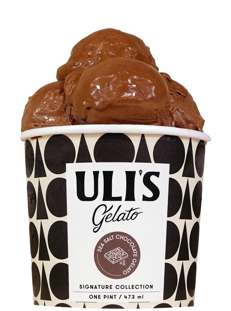 Uli's Gelato - Sea Salt Chocolate 16oz/pint