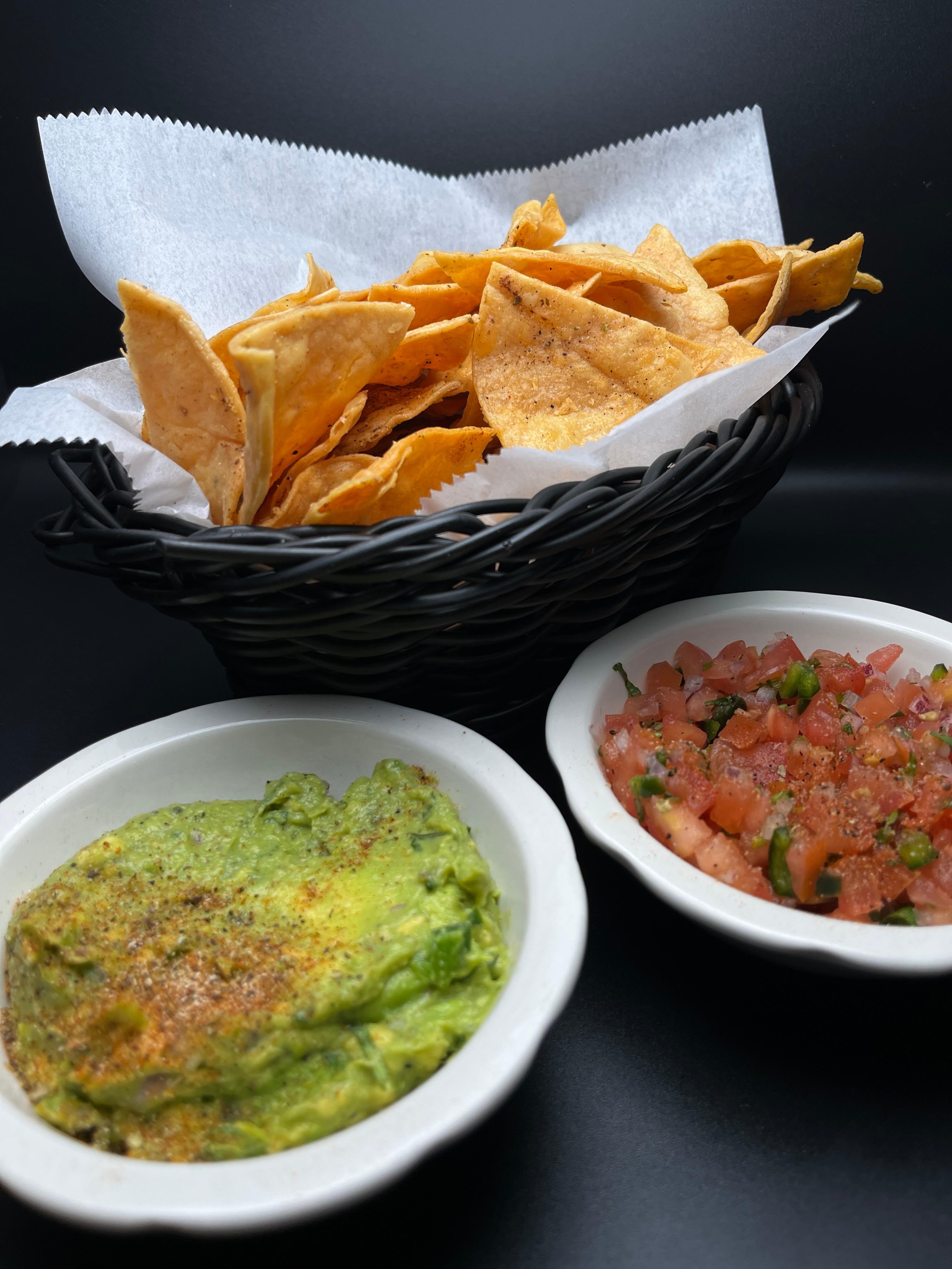 CHIPS, SALSA AND GUACAMOLE