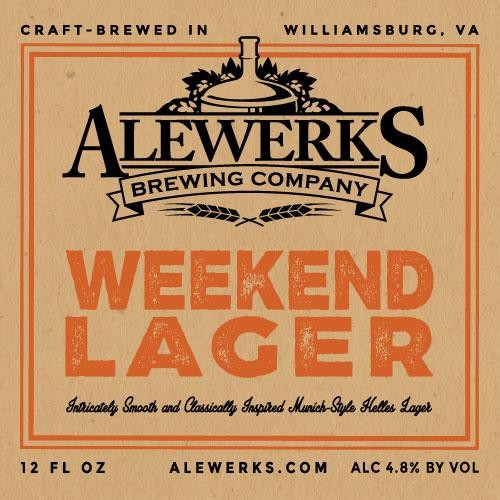 Alewerks Weekend Lager (32 oz Growler)
