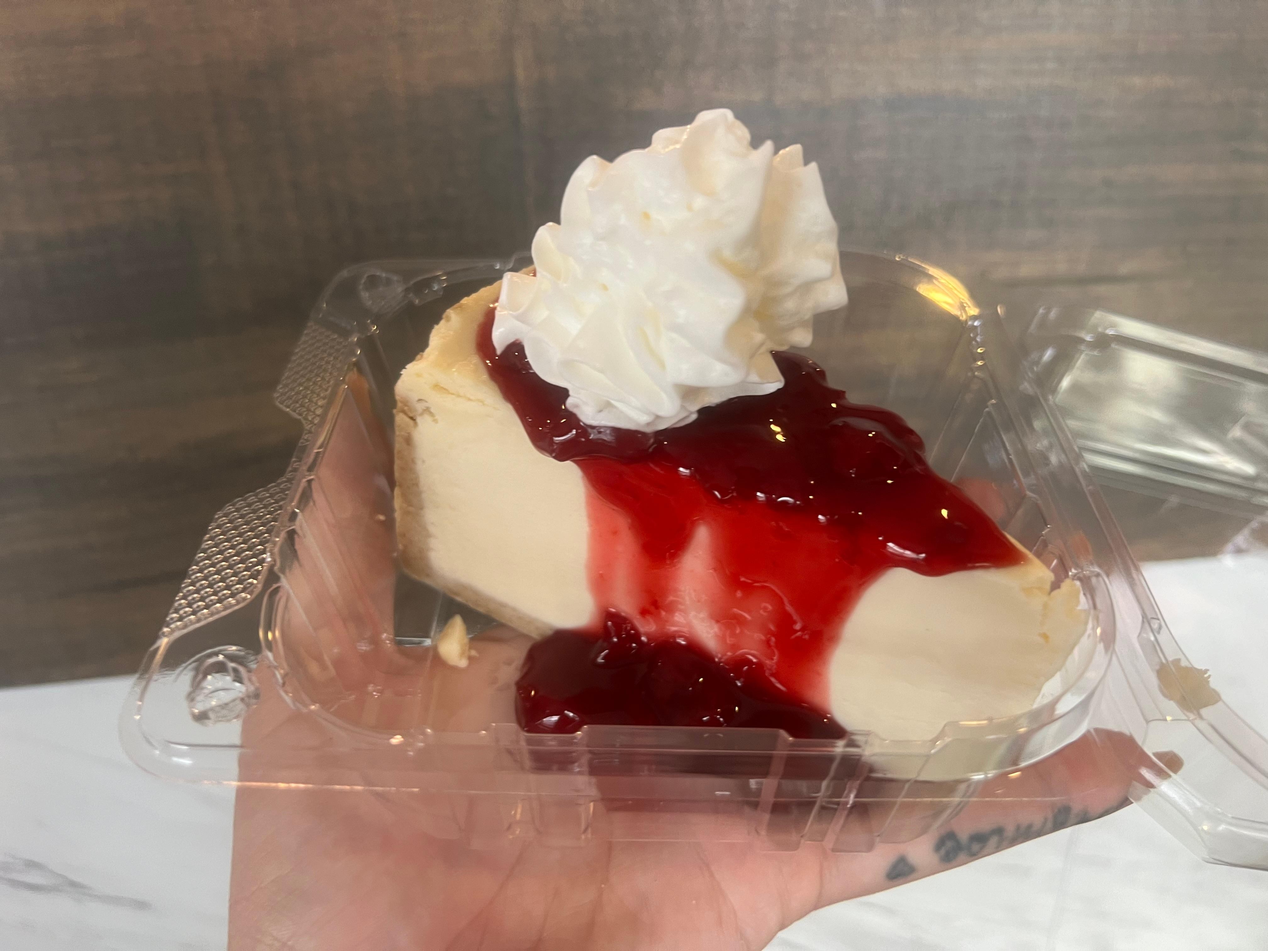 Plain Cheesecake with Cherry Topping