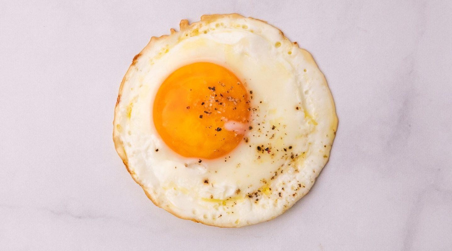 Fried egg on top