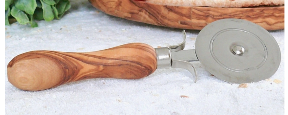Olive Wood Pizza Cutter
