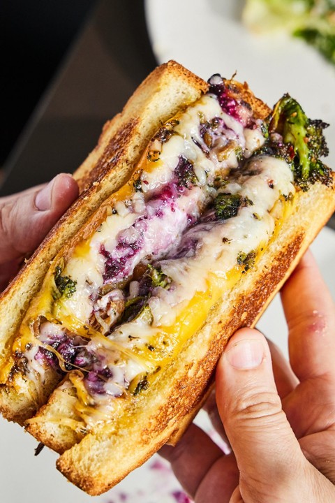 Charred Broccoli Grilled Cheese
