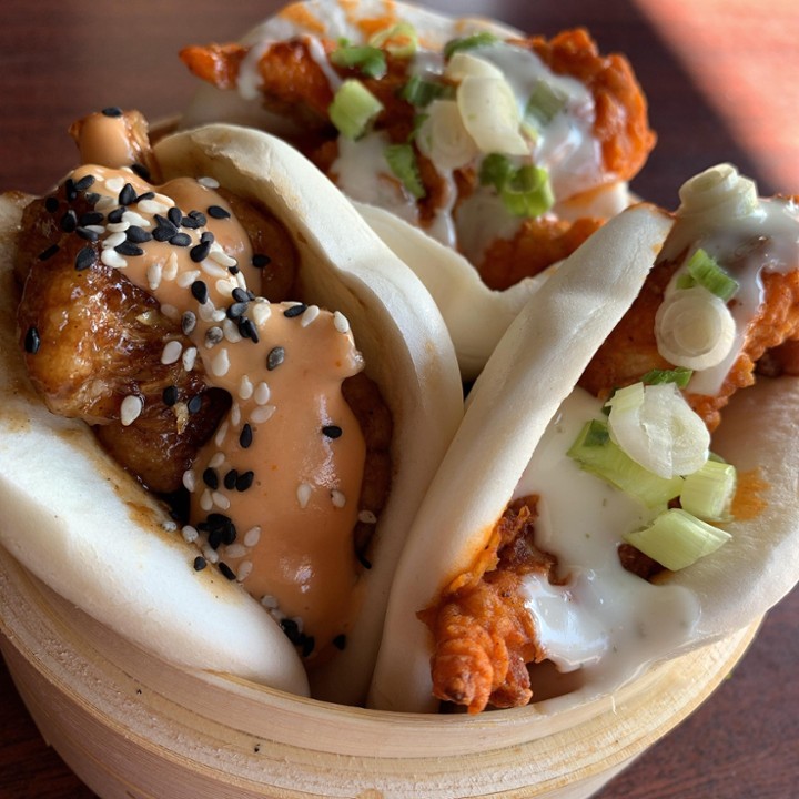 Buffalo Chicken Steamed Buns