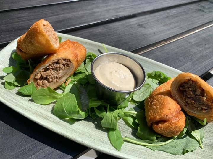 Cheese Steak Egg Rolls