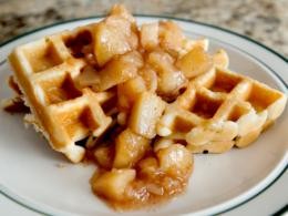 Cinnamon Apples Waffle