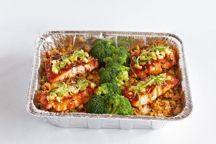 Sriracha Salmon Fried Rice