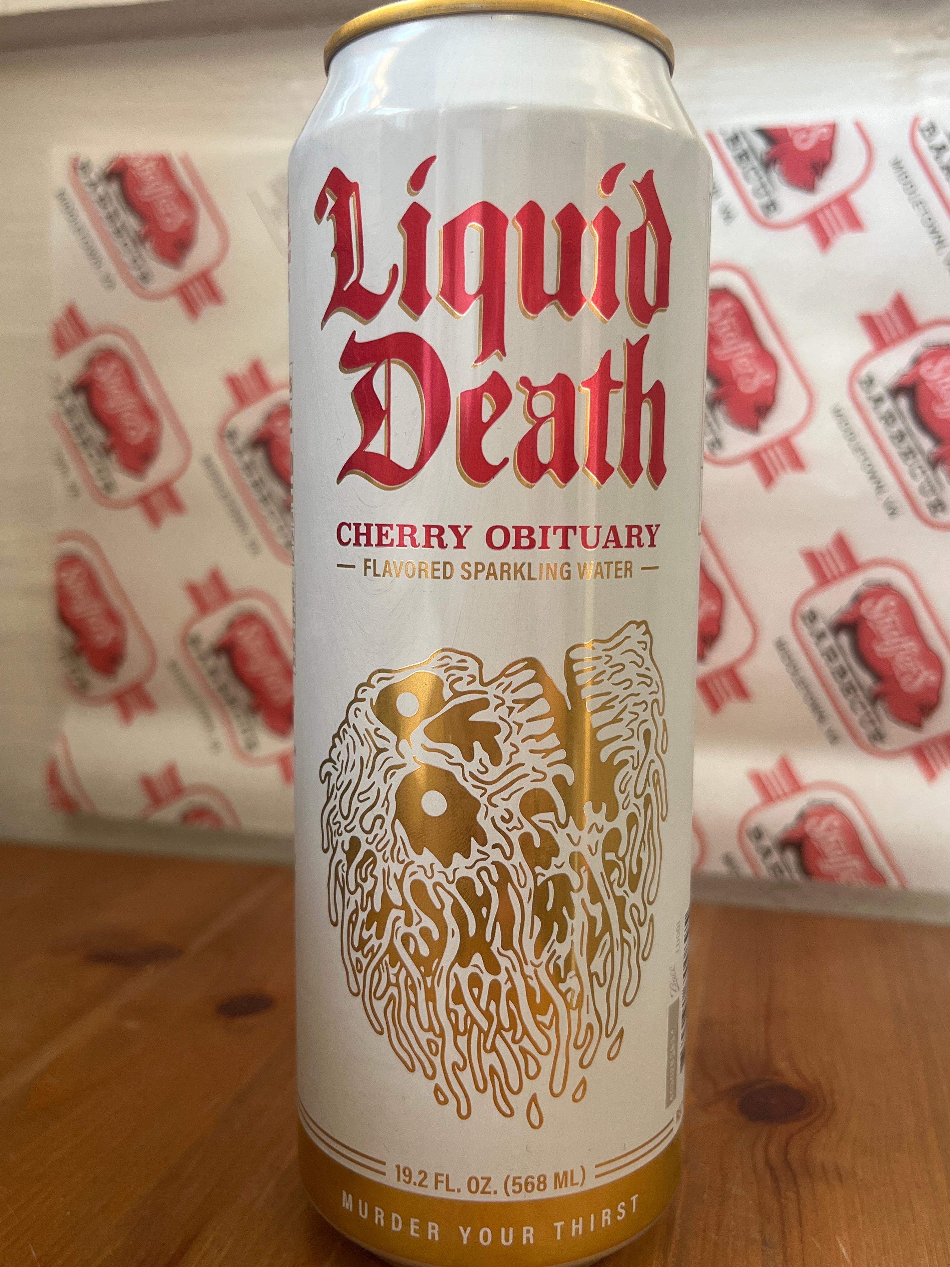 Liquid Death Cherry Obituary Sparkling Water