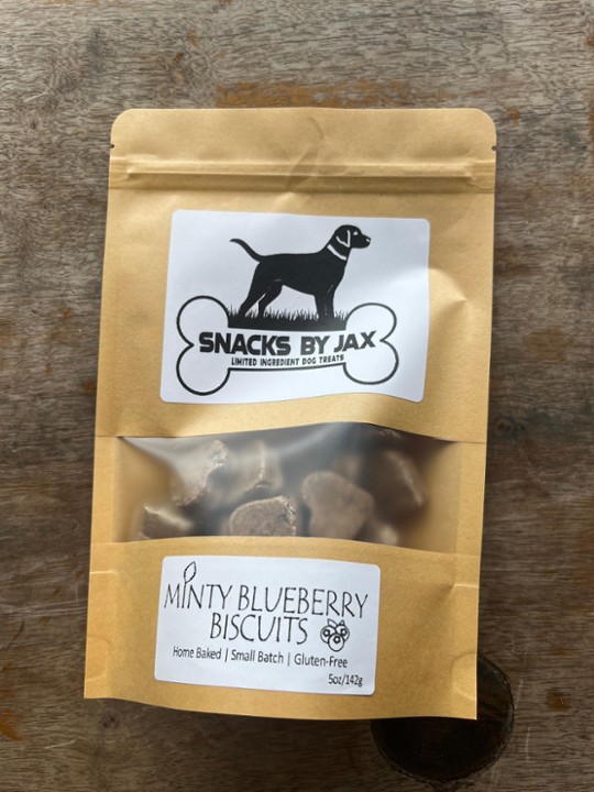 Snacks by Jax Minty Blueberry Biscuits Dog Treats