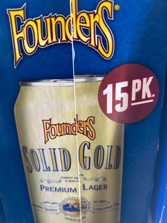 Founders Solid Gold Lager 15 pack