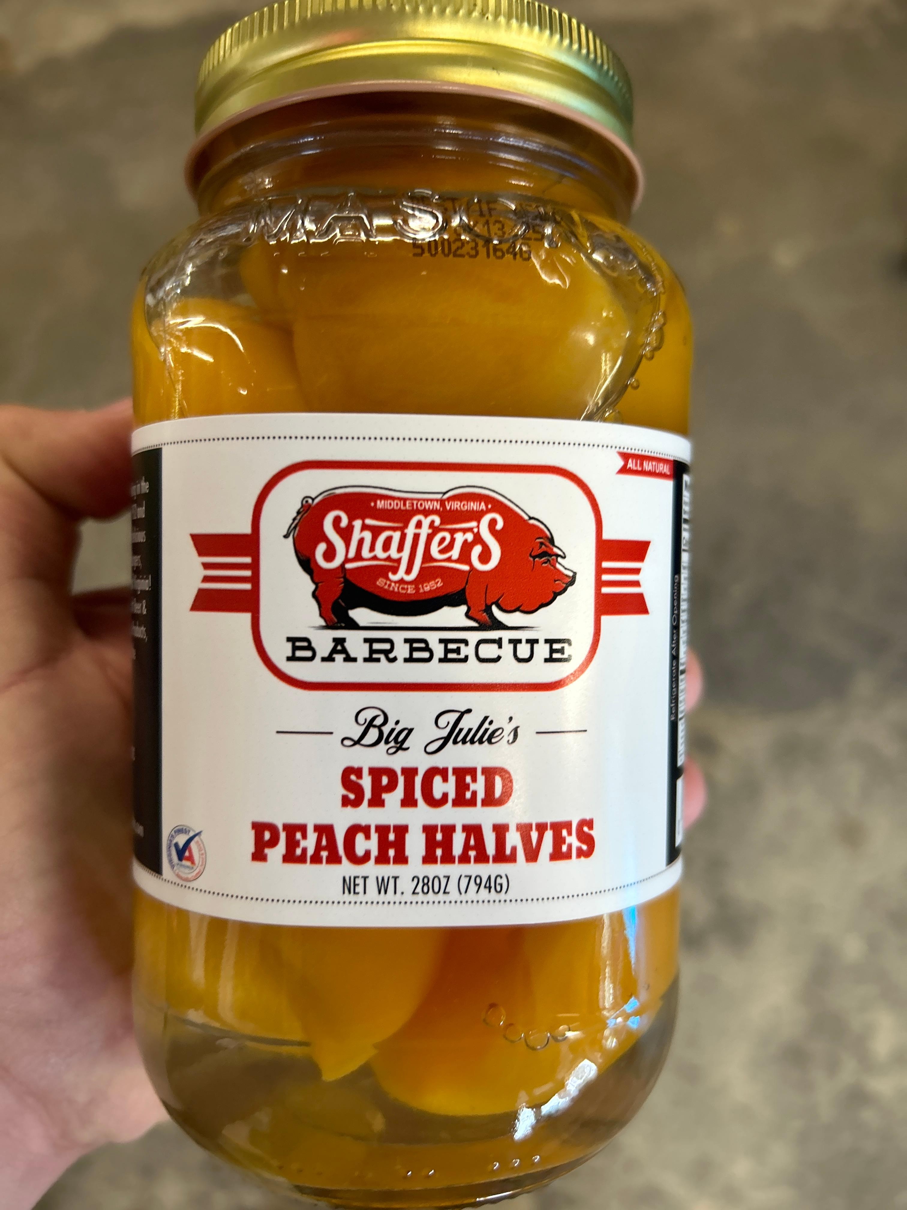 Big Julie's Spiced Peach Halves