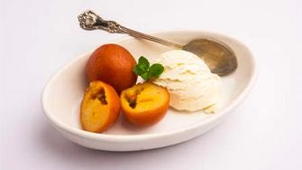 Ice Cream with Gulab Jamun