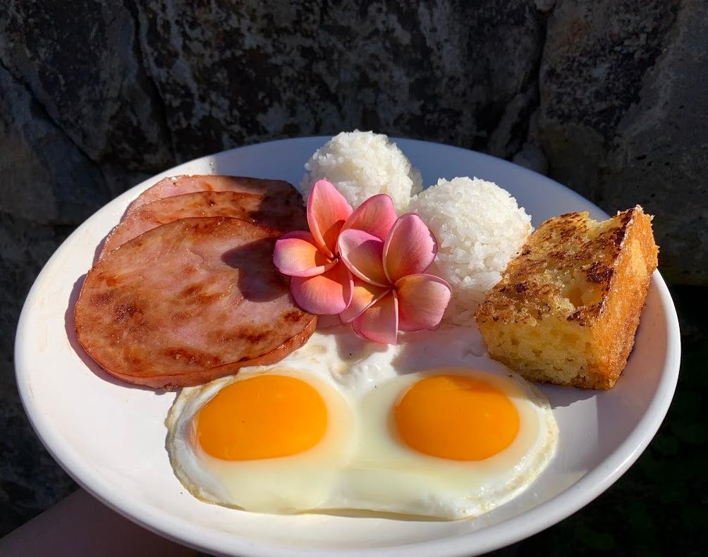 Ham and Eggs Breakfast Plate