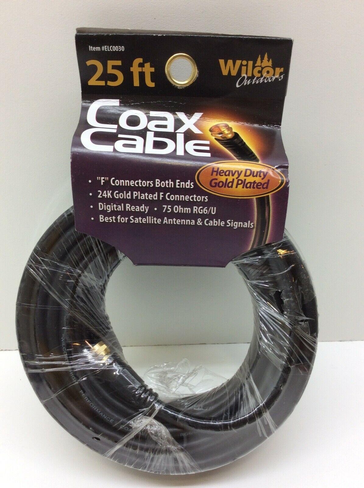 Wilcor 25 Ft Coax Cable ELC0030