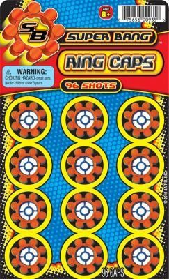 Super Bang 8 Shot Ring Caps - 96 Caps