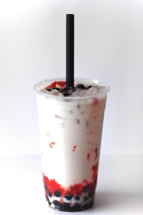 Strawberry Milk w/boba