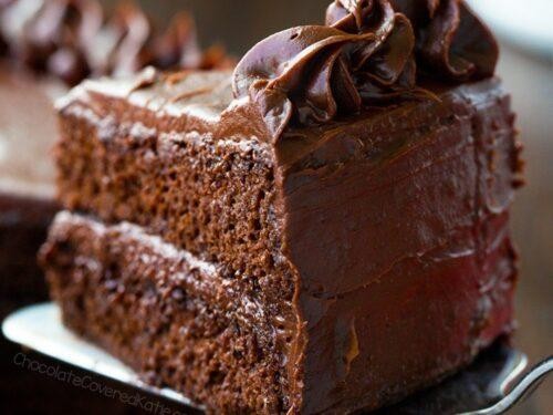 Triple Fudge Chocolate Cake
