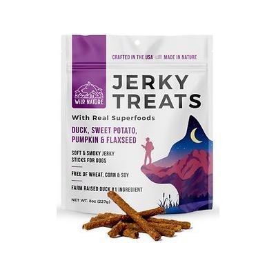 Wild Nature Duck, Sweet Potato, Pumpkin & Flaxseed with Real Superfoods Jerky Dog Treats, 8-oz Bag