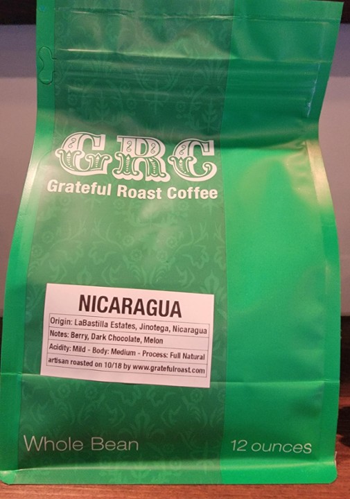 Grateful Roast: Nicaraguan Coffee Beans