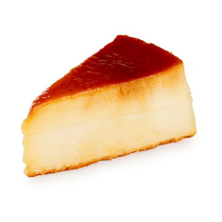 Flan Cheesecake Slice