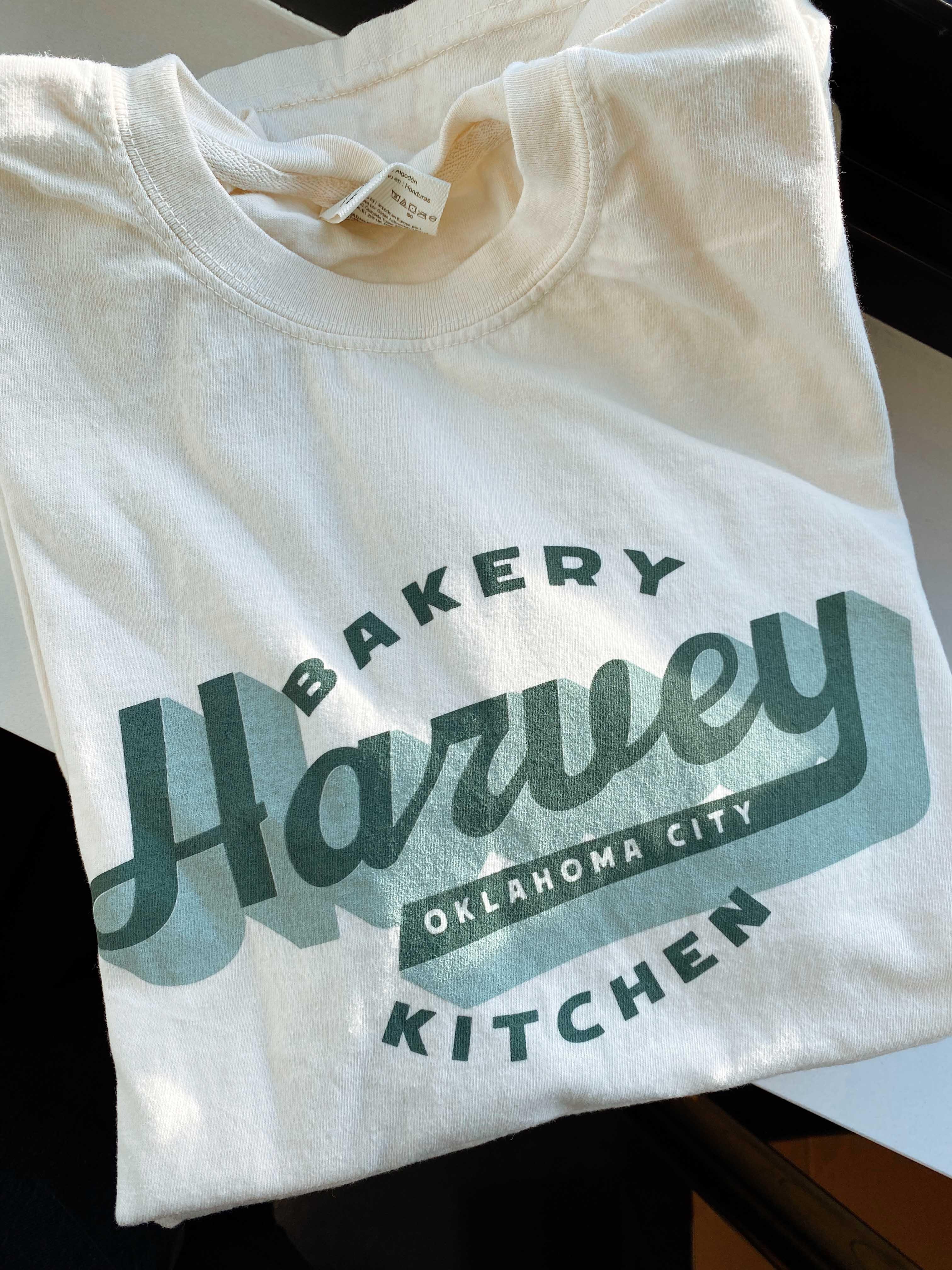 Harvey Logo T-Shirt - Cream