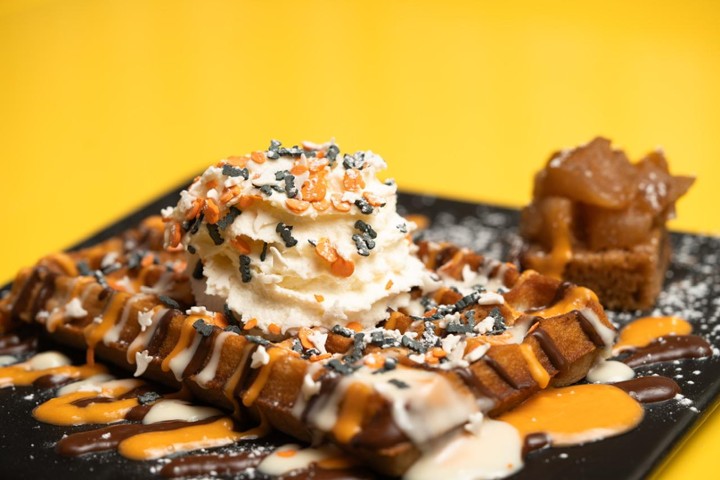 Pumpkin spice waffle