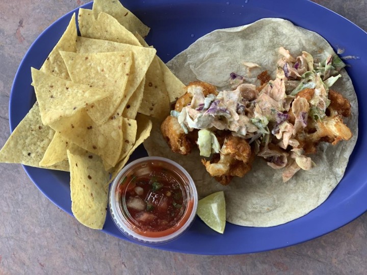 Vegan Chef Baja Cauli Taco