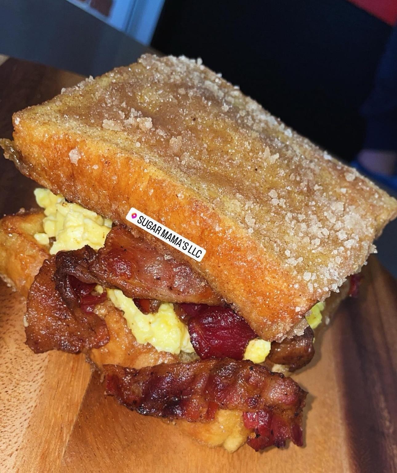Bacon French toast Egg & Cheese Sandwich