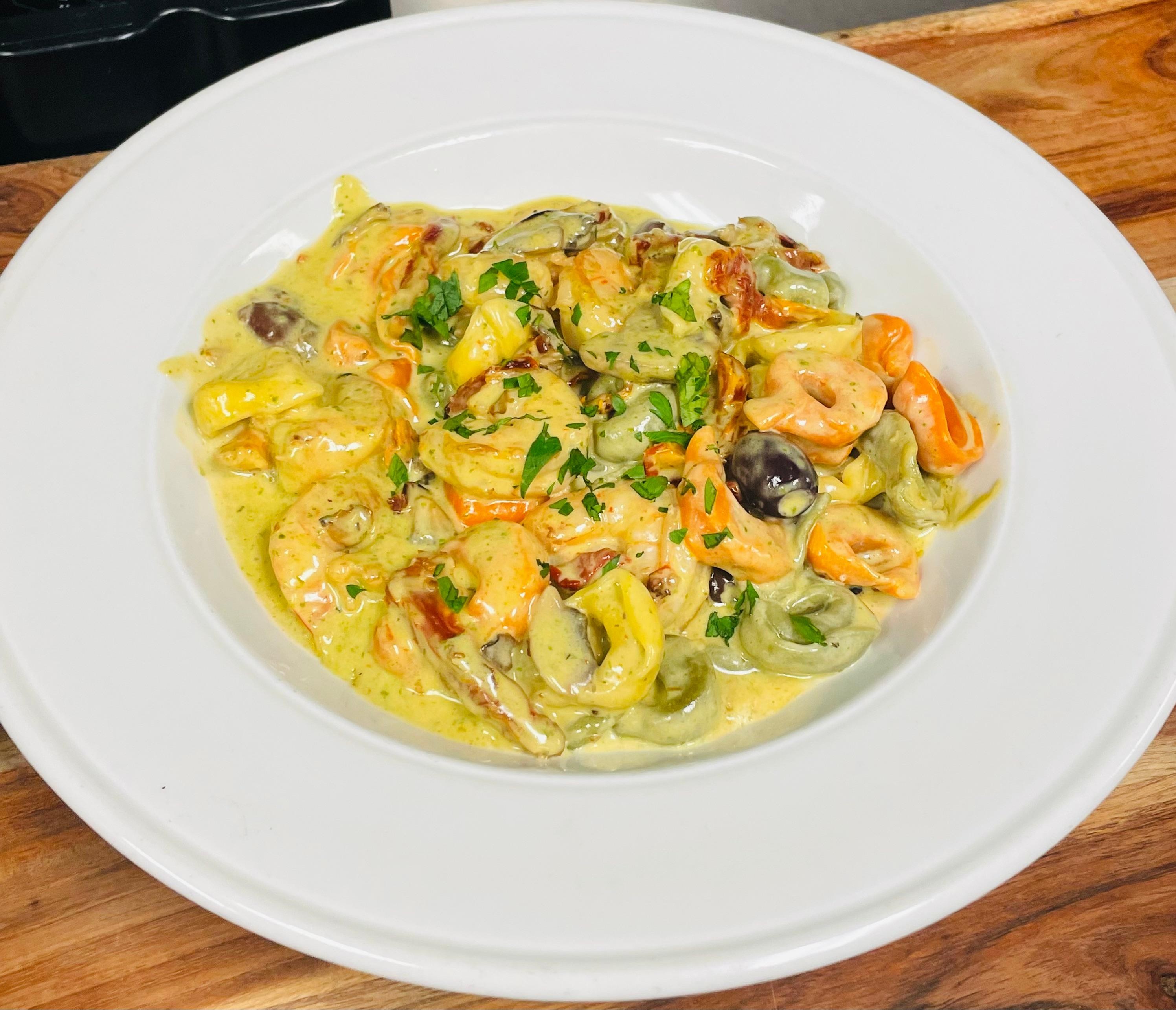 Shrimp Pesto Tortellini