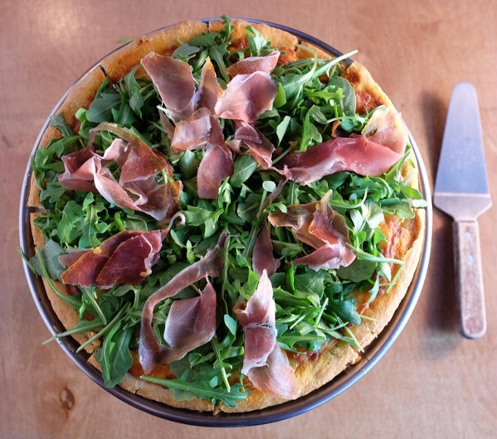 Prosciutto Arugula Pizza	