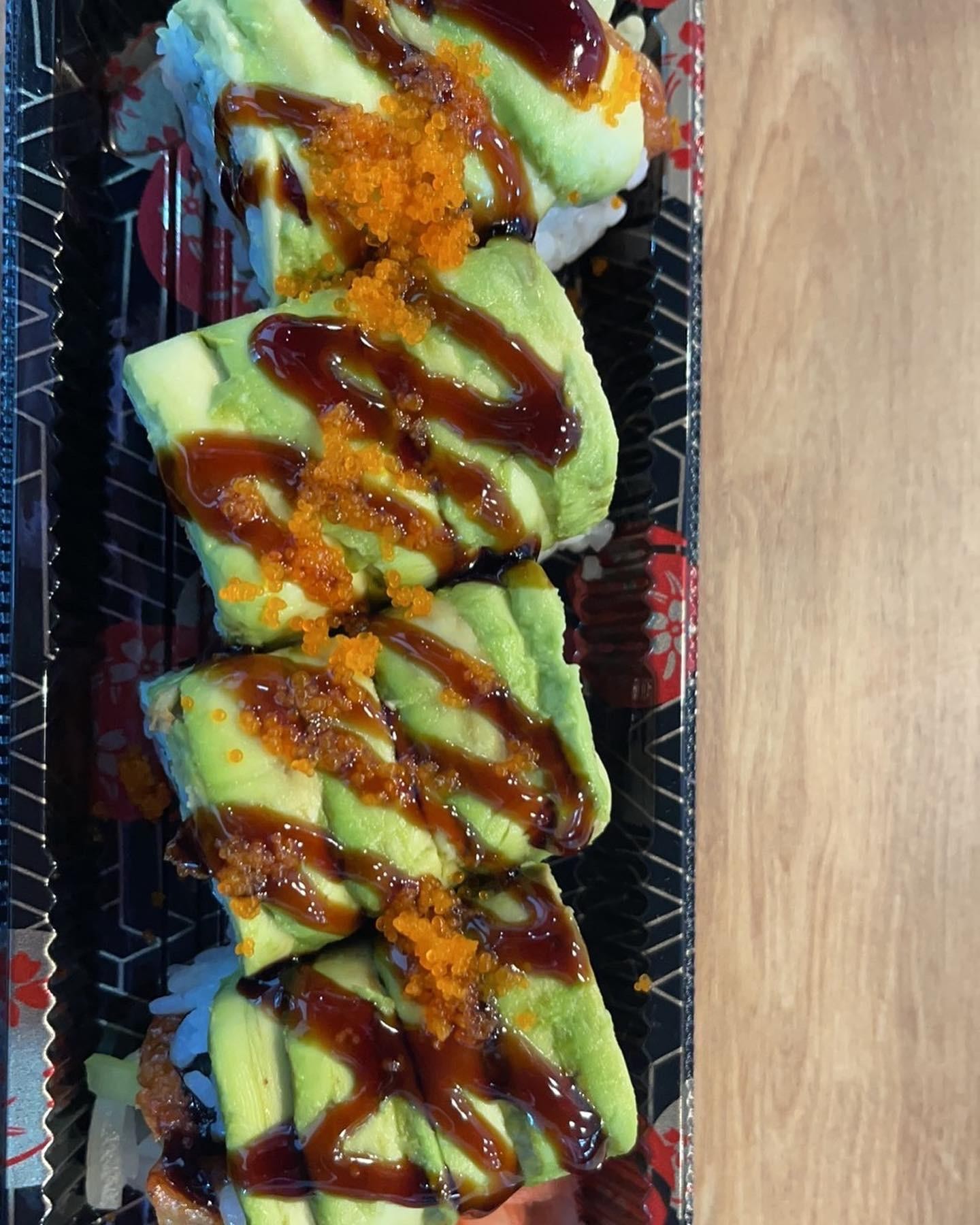 Green Dragon Roll (baked)