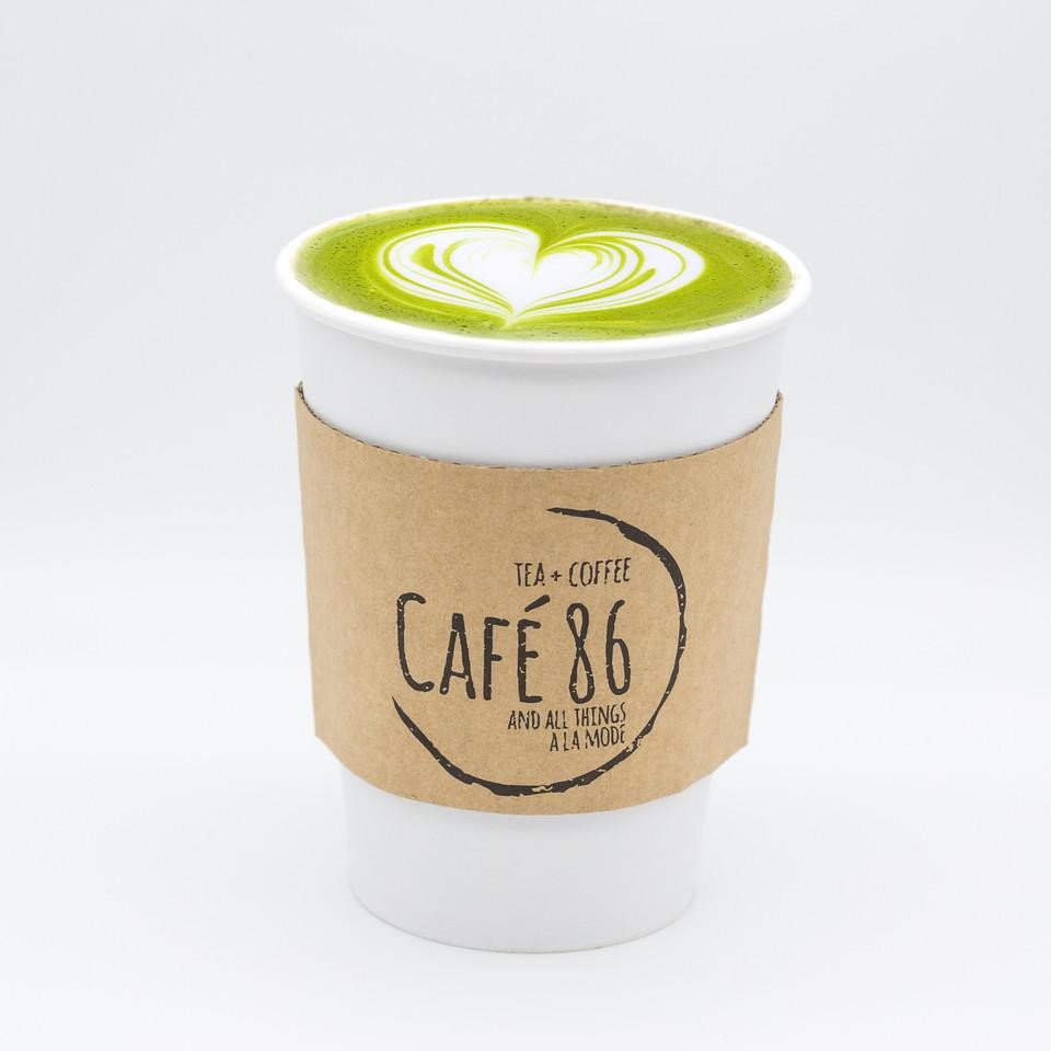 Matcha Blueberry Latte