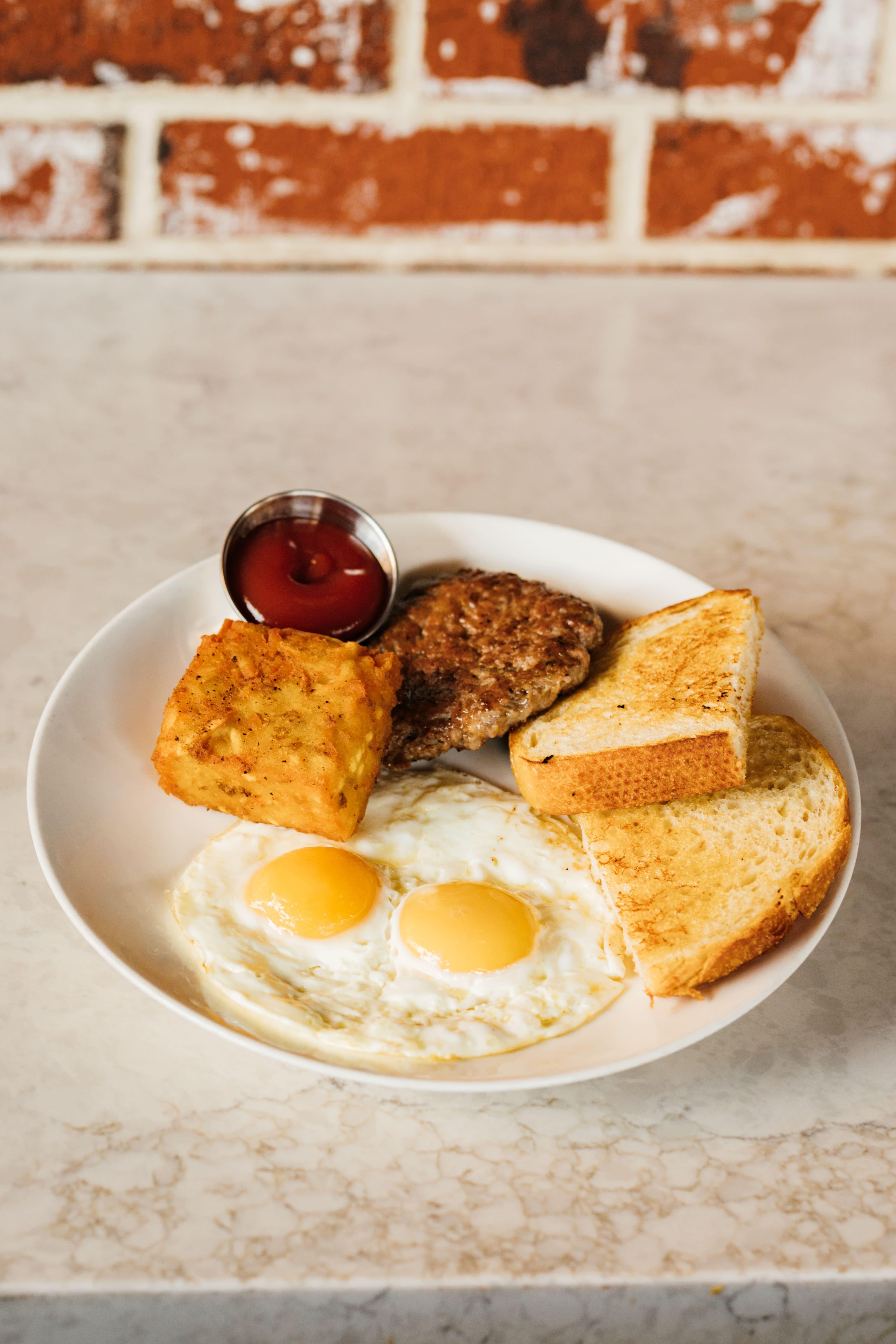 Two Egg Breakfast Plate *Made With Vital Farms Organic Eggs*
