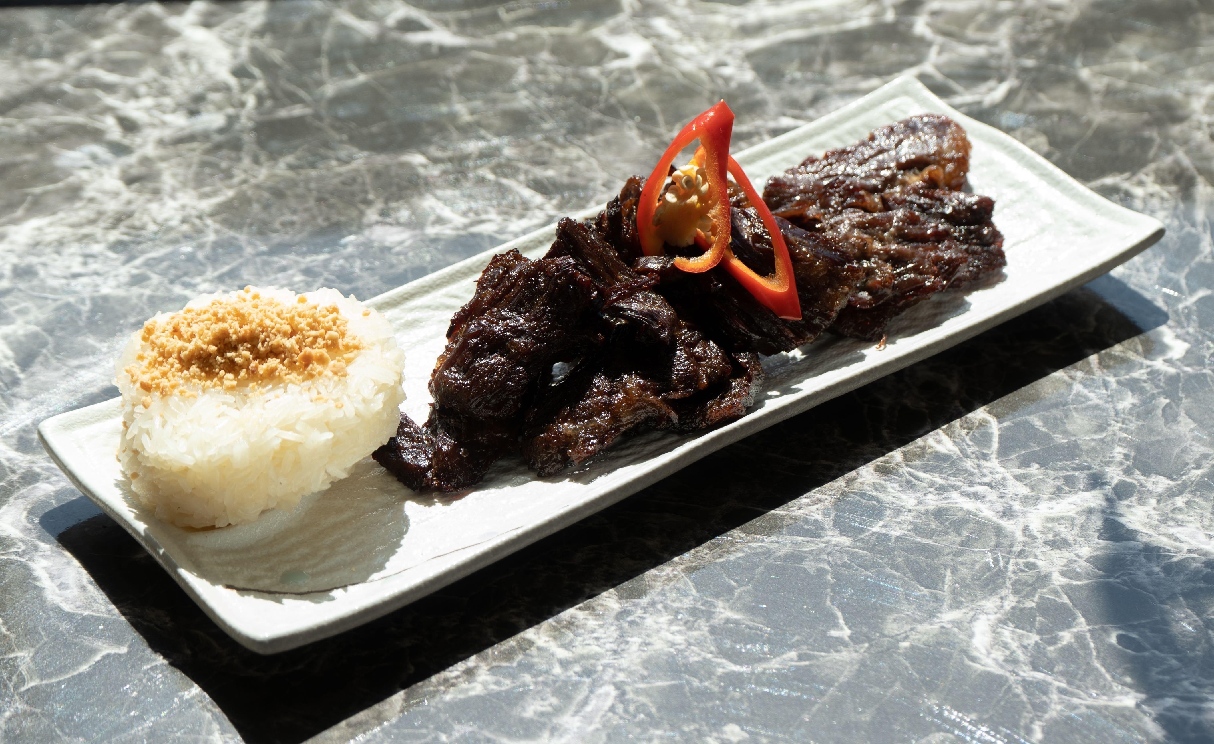 #15 Thai Beef Jerky w/ sticky rice