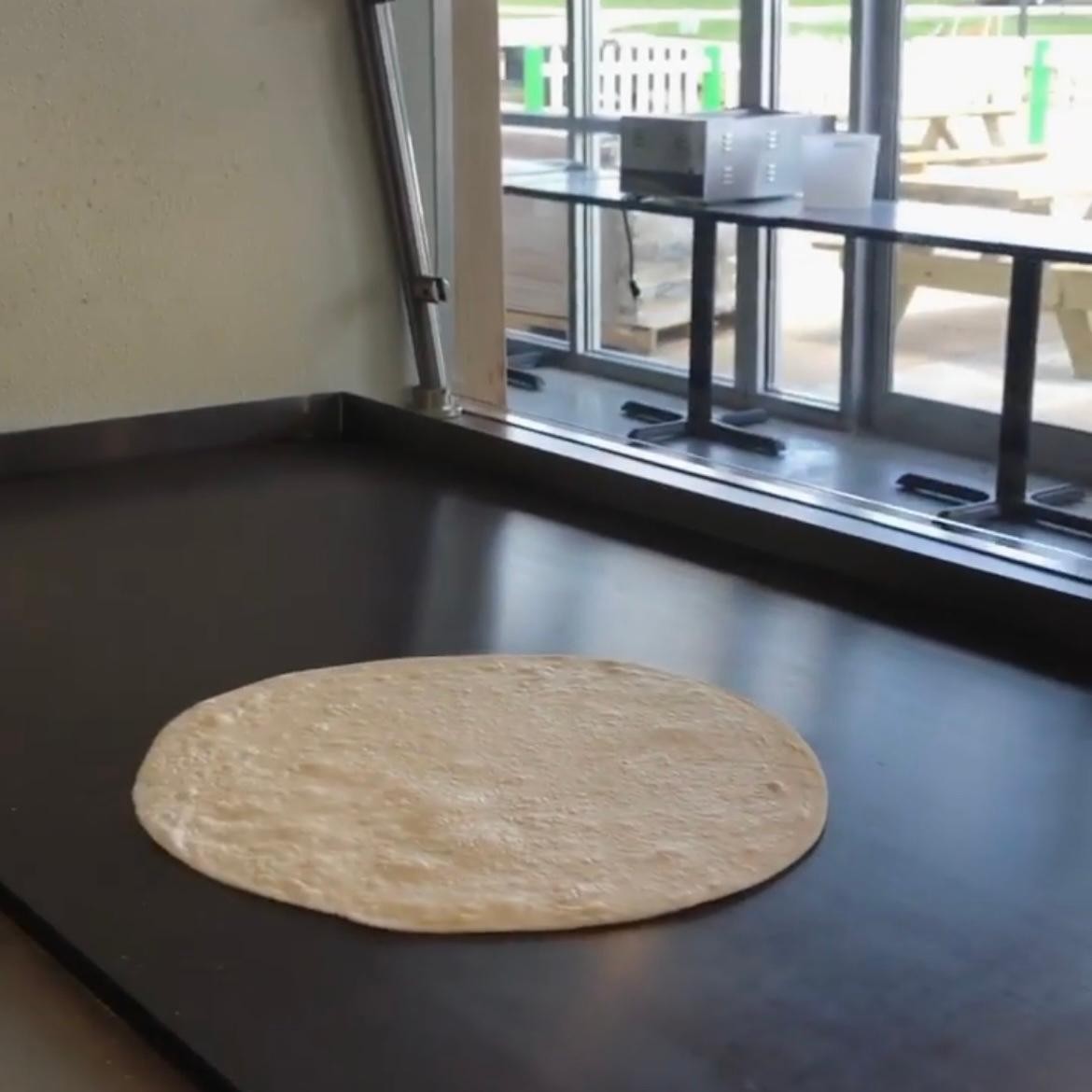 Large Homemade Flour Tortilla