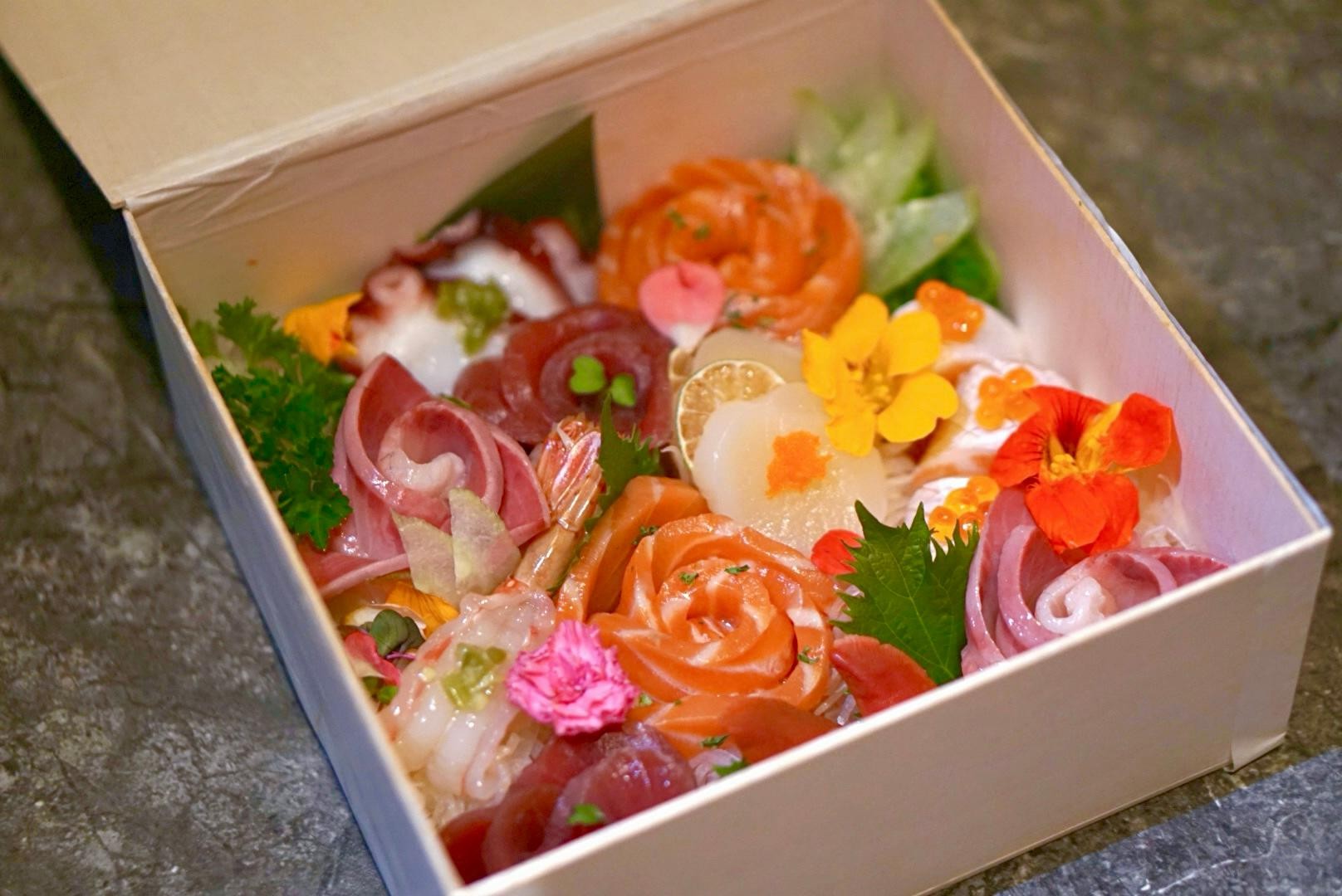 sashimi flower box
