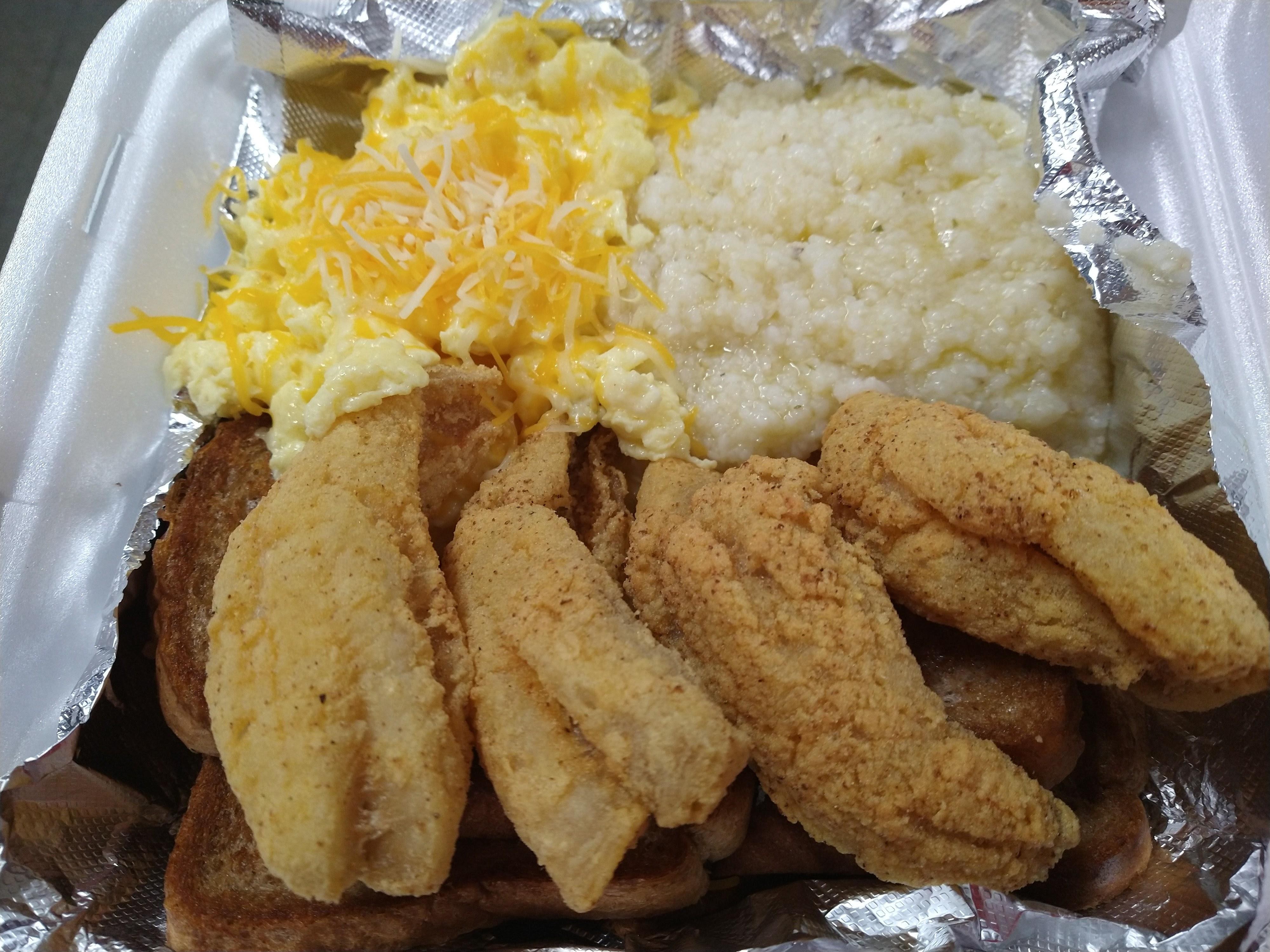 Fish and grits