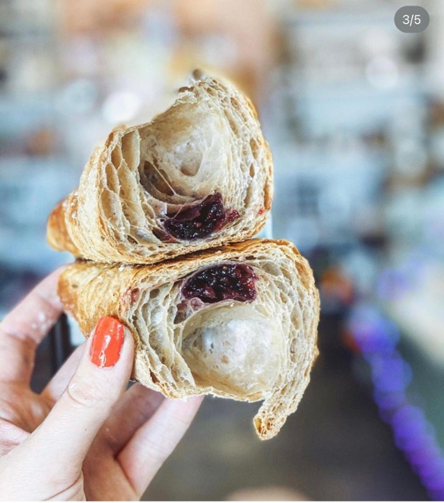 Vegan Elderberry Croissant