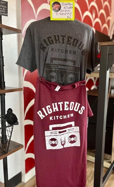 RED/WHITE SIZE MEDIUM:  Rockin' Righteous Boombox T-Shirt .