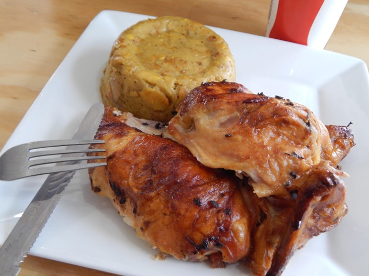 Mofongo Plate Chicken Half Pollo