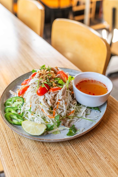 Steamed white chicken salad