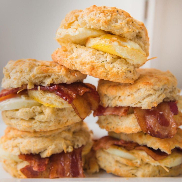 Bacon Egg Herb Biscuits