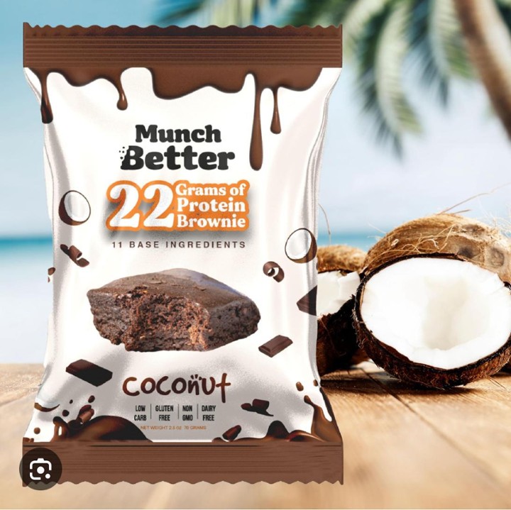 Munch Better Coconut Protein Brownie