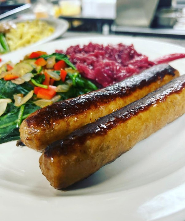 Two Bratwurst (with Sides)
