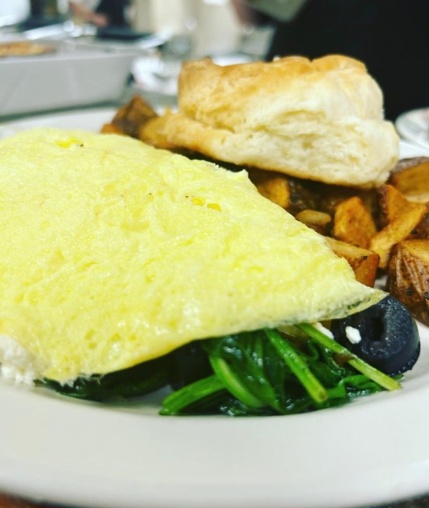 Spinach and Goat Cheese Omelet