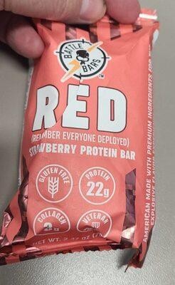 Battle Bars RED Strawberry Protein Bar