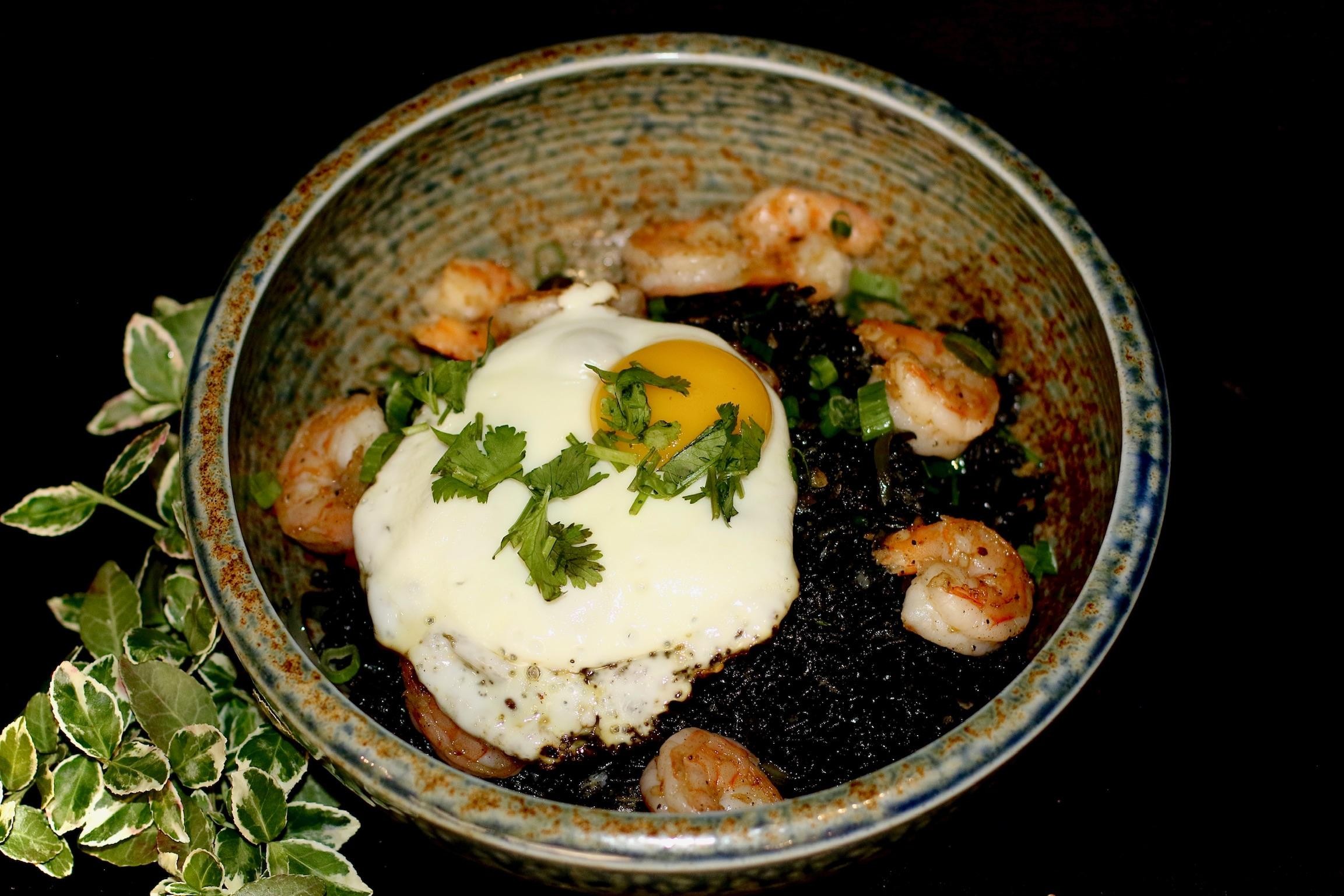 Squid Ink Fried Rice
